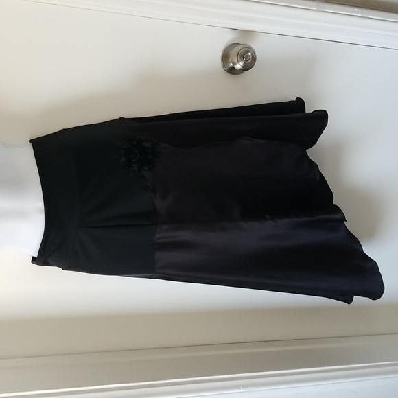 Black Satin Skirt / Tango Skirt - Picture 5 of 12